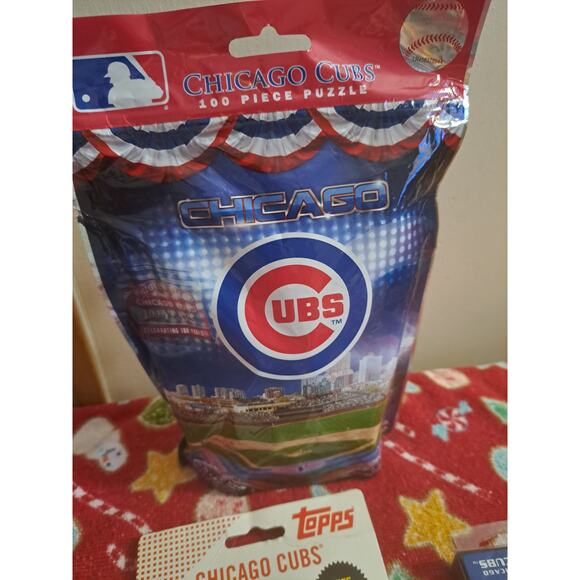 Chicago Cubs Lot Playing Cards, Puzzle and Trading Cards - Picture 4 of 8